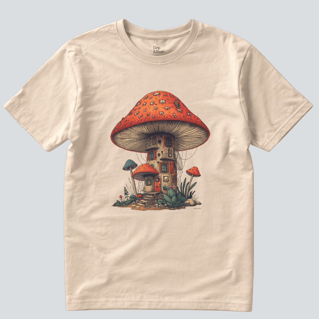 Mushroom House Graphic T-Shirt