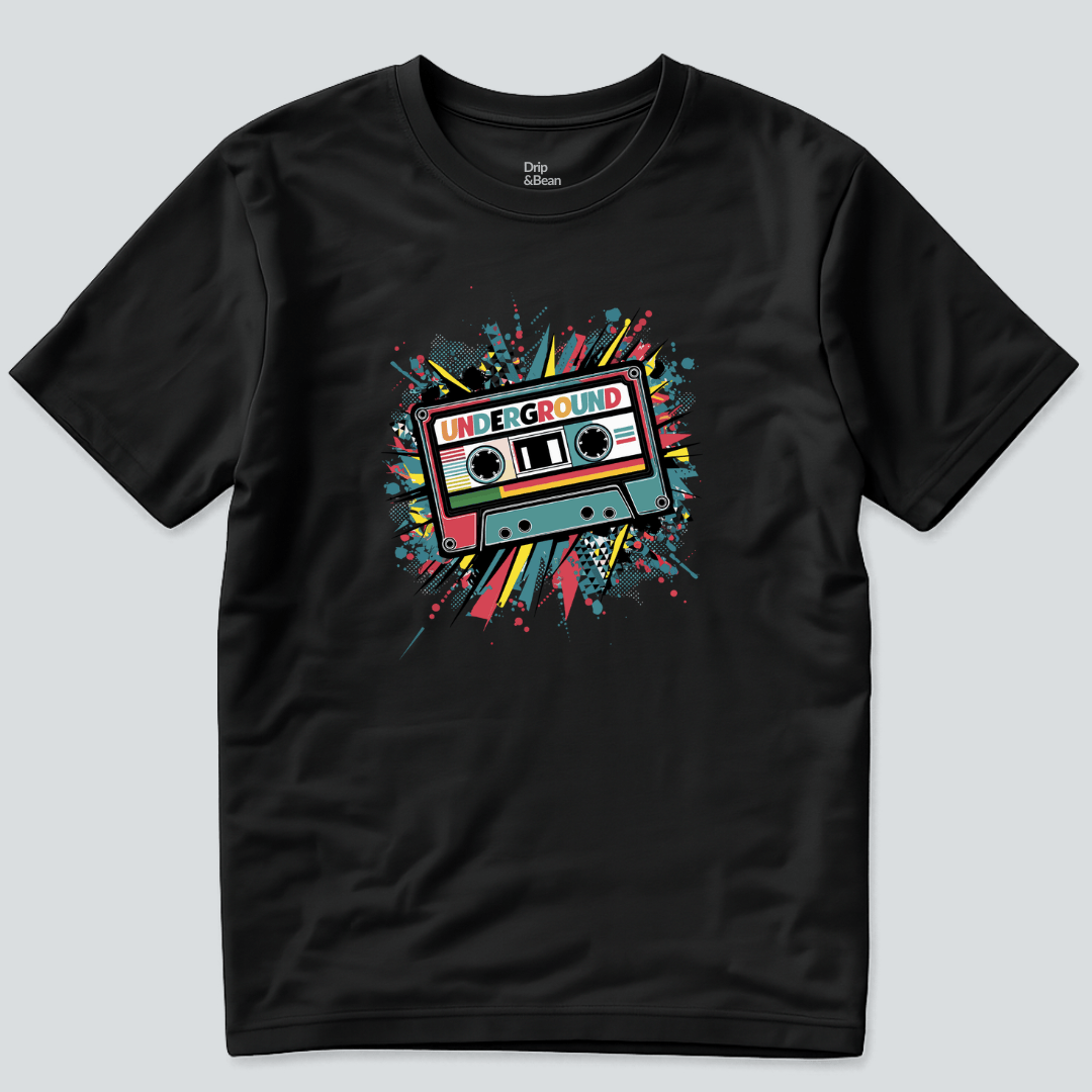Underground Cassette Graphic T-Shirt