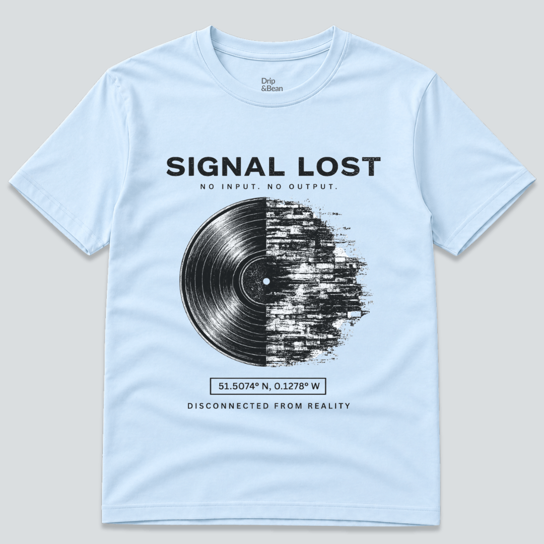 Signal Lost T-Shirt – Vinyl Glitch
