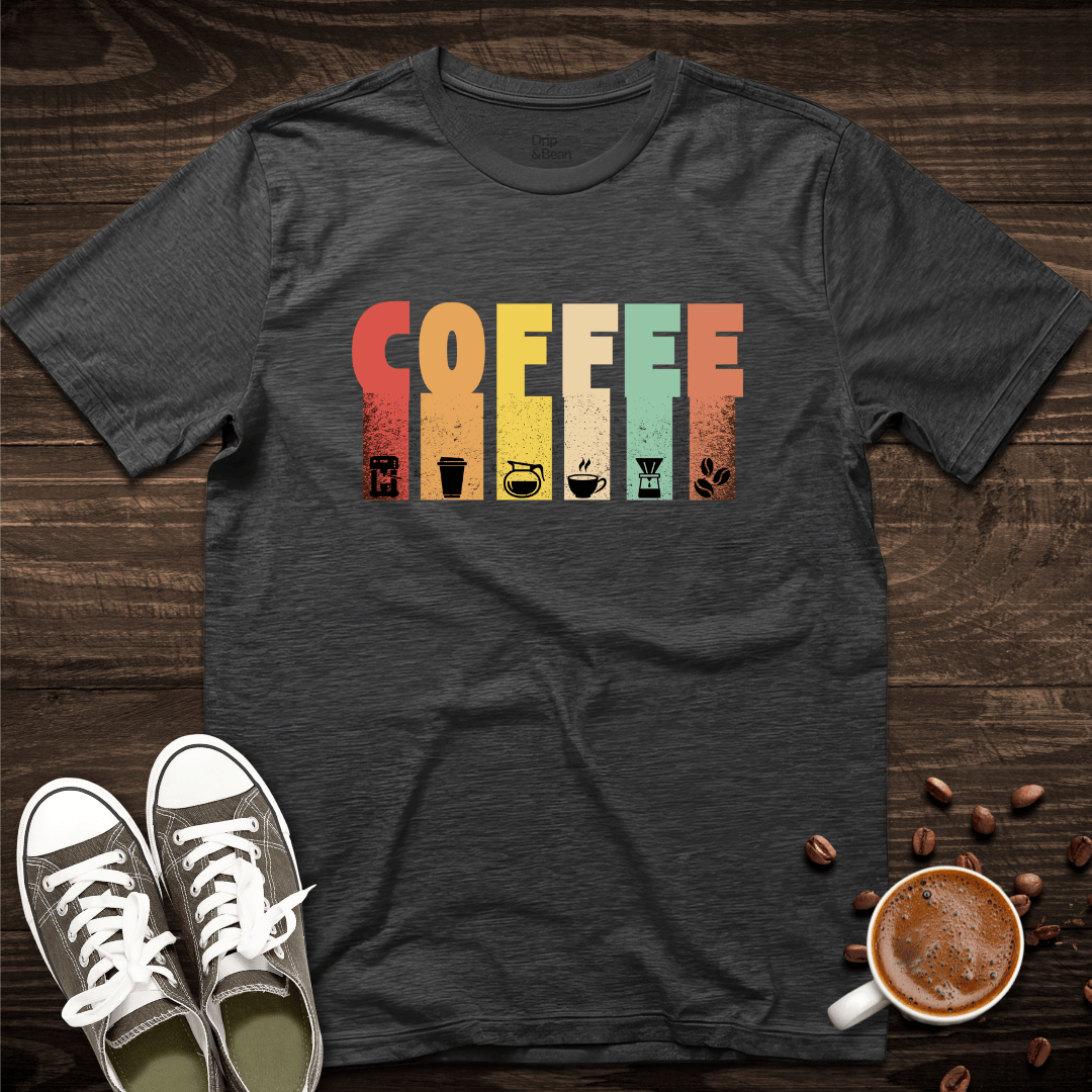 Bold colorful Coffee T-Shirt