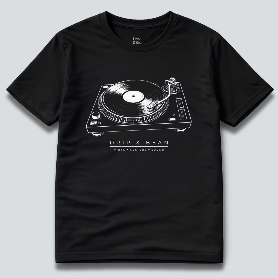 Drip & Bean Turntable T-Shirt