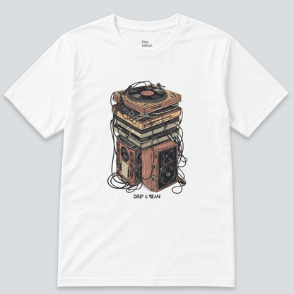 Analog Audio Stack Graphic T-Shirt