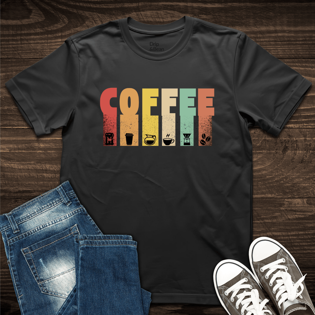 Bold colorful Coffee T-Shirt
