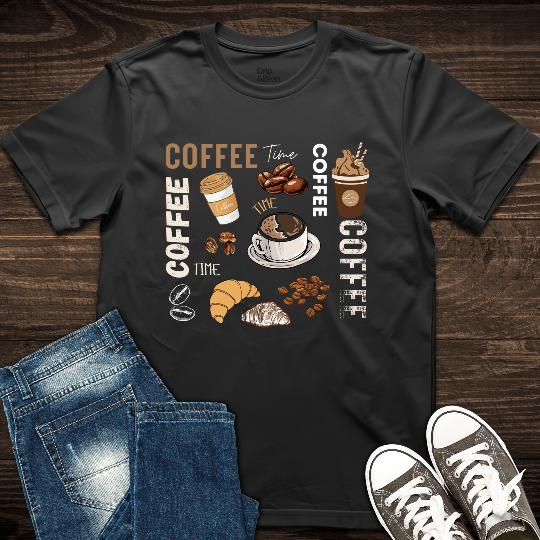 Coffee Time Sketch T-Shirt
