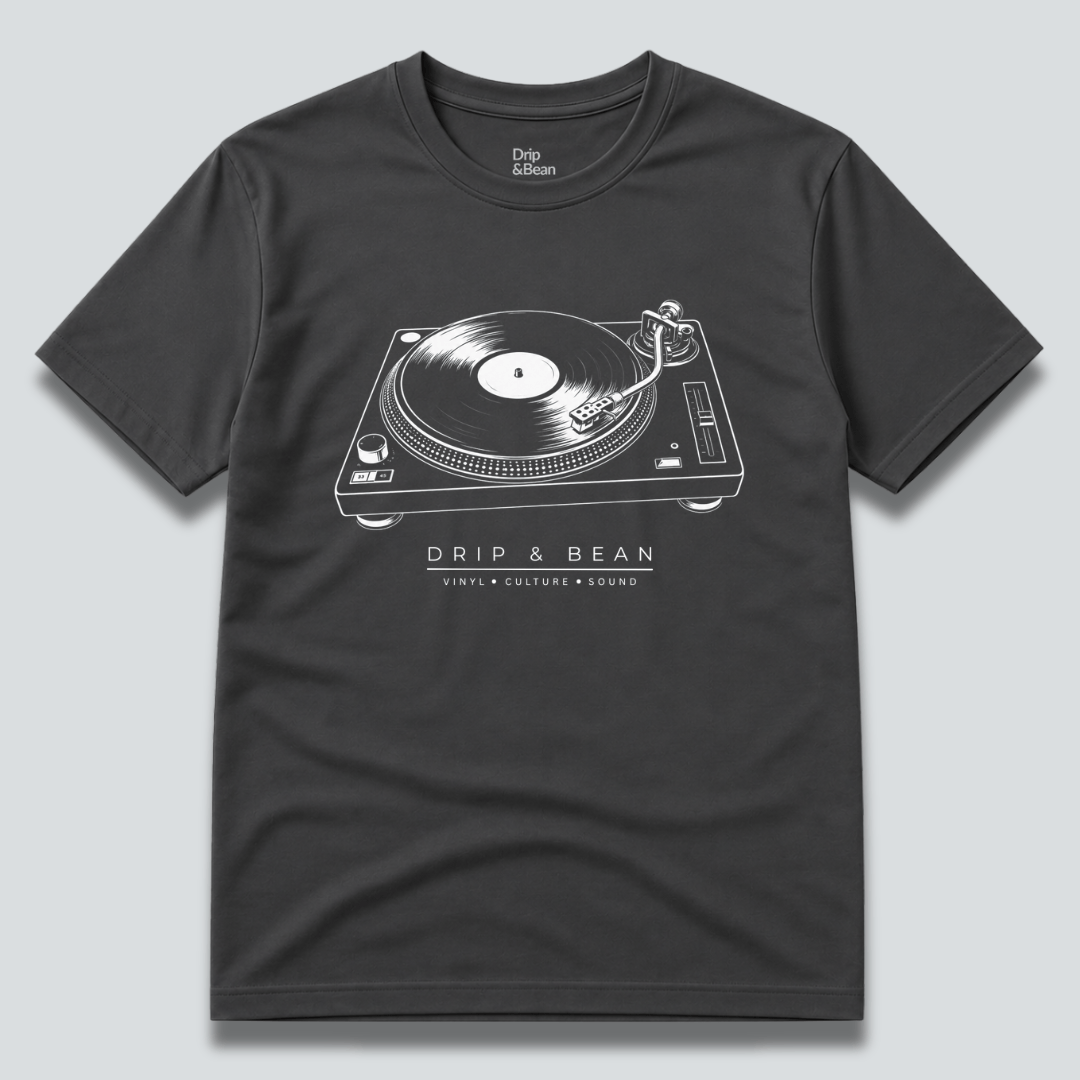 Drip & Bean Turntable T-Shirt