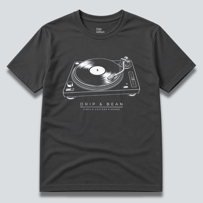 Drip & Bean Turntable T-Shirt