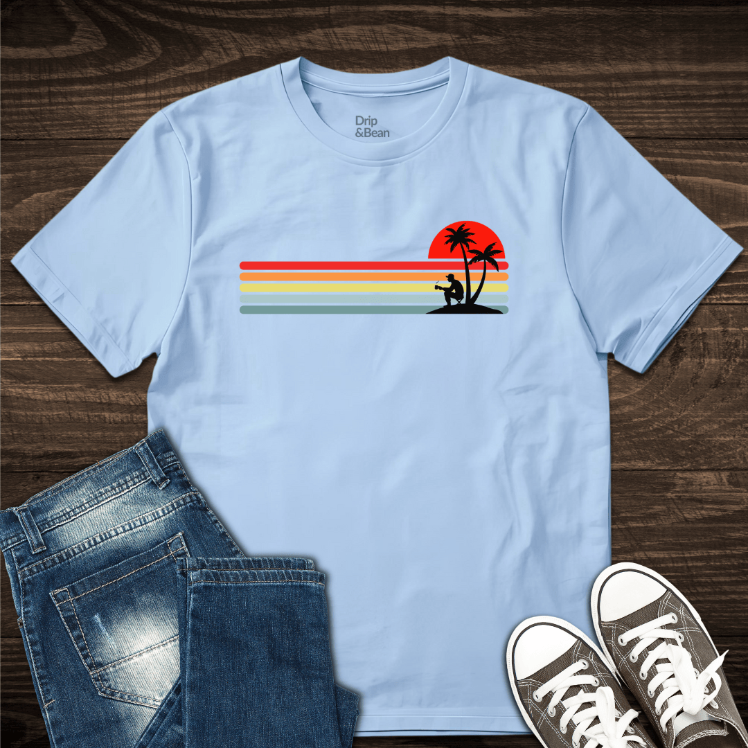Sunset Palm Coffee T-Shirt