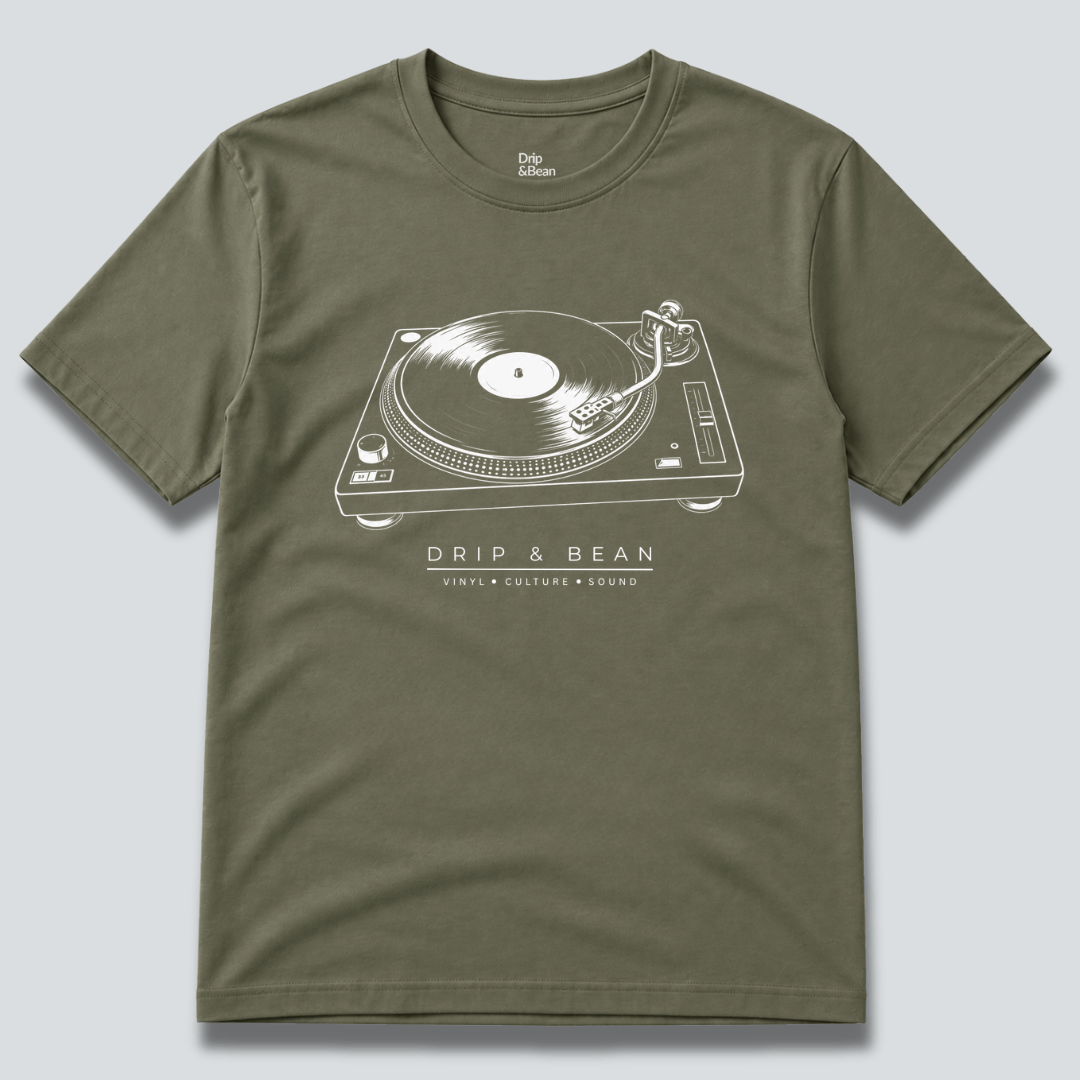 Drip & Bean Turntable T-Shirt