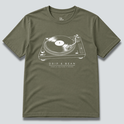Drip & Bean Turntable T-Shirt