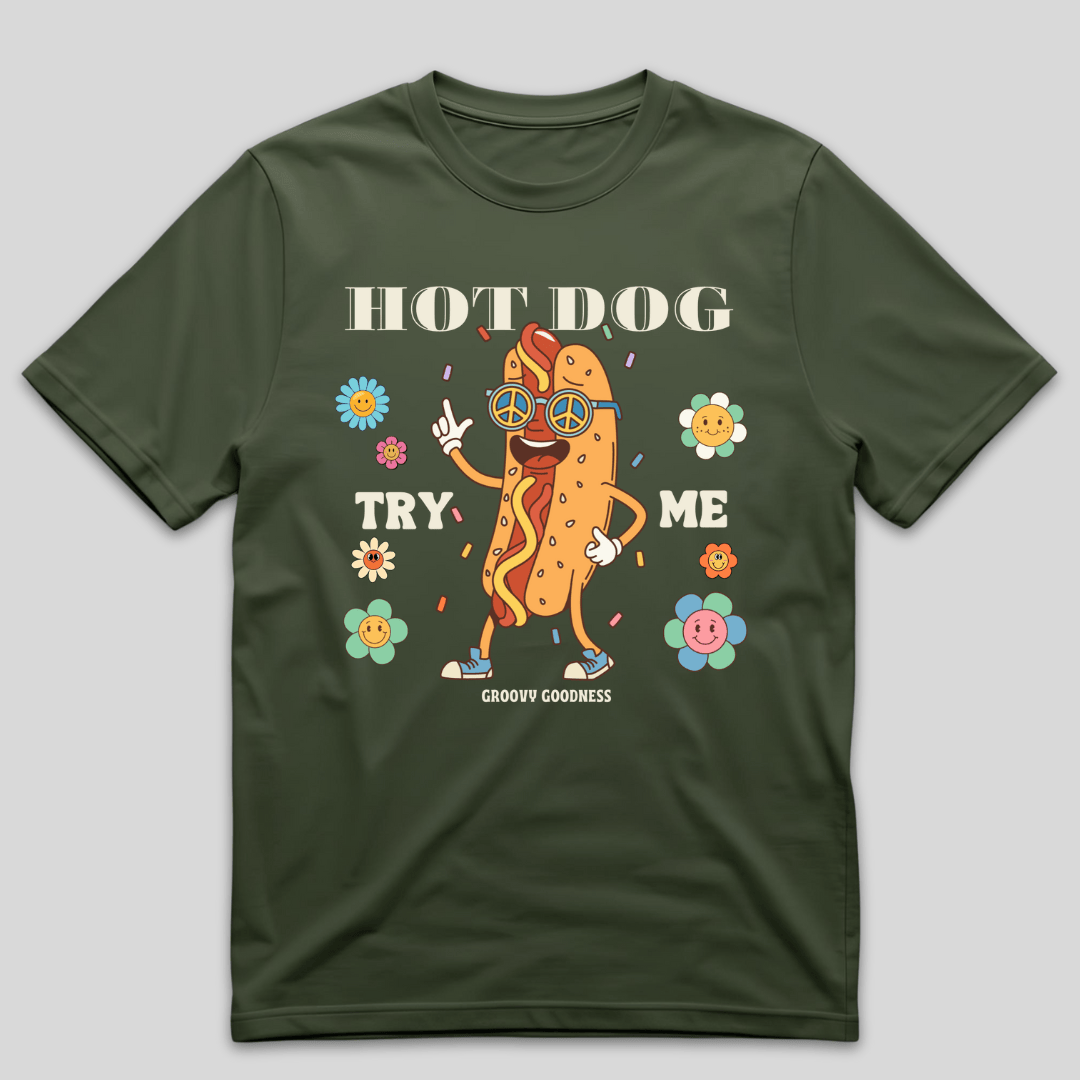 Groovy Hot Dog T-Shirt