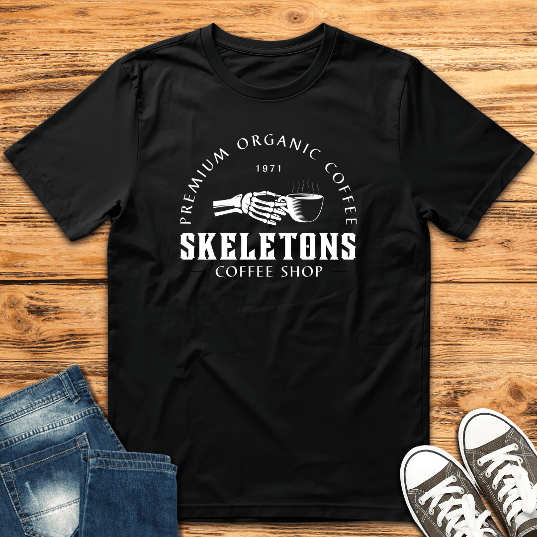 Skeletons Coffee Shop T-Shirt