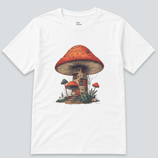 Mushroom House Graphic T-Shirt