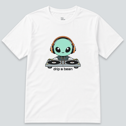 Alien DJ Graphic T-Shirt