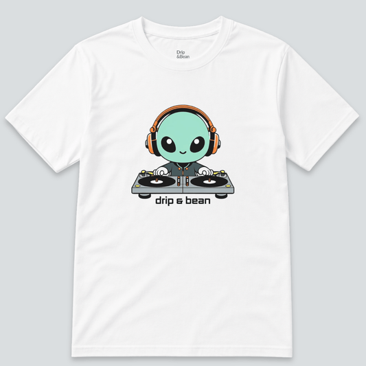 Alien DJ Graphic T-Shirt