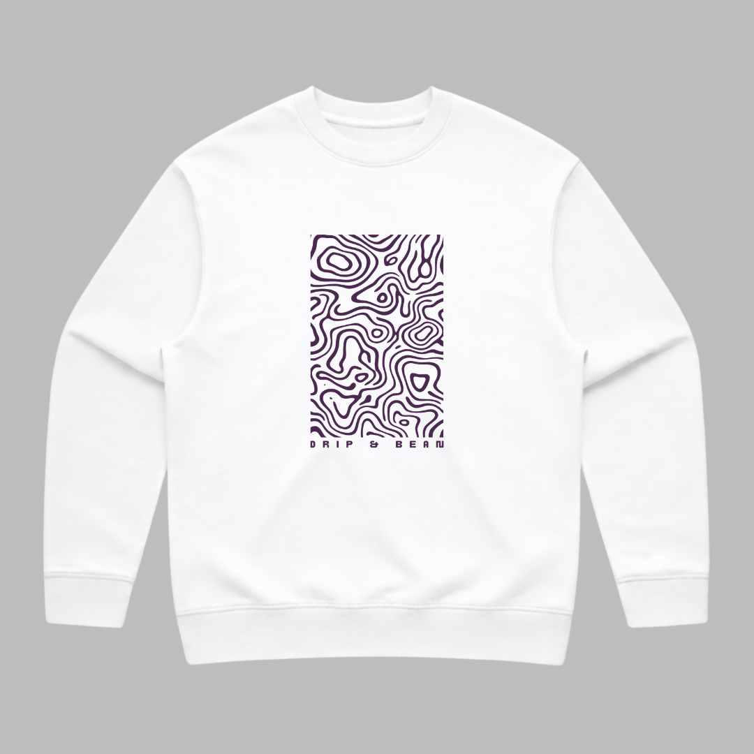 Topographic Panel Sweatshirt
