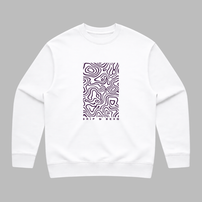 Topographic Panel Sweatshirt