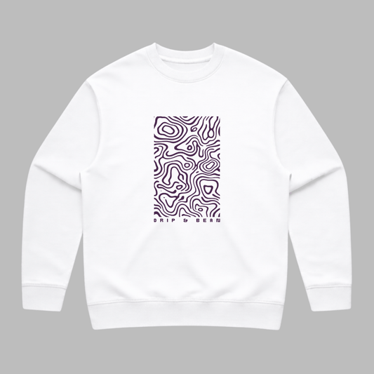 Topographic Panel Sweatshirt