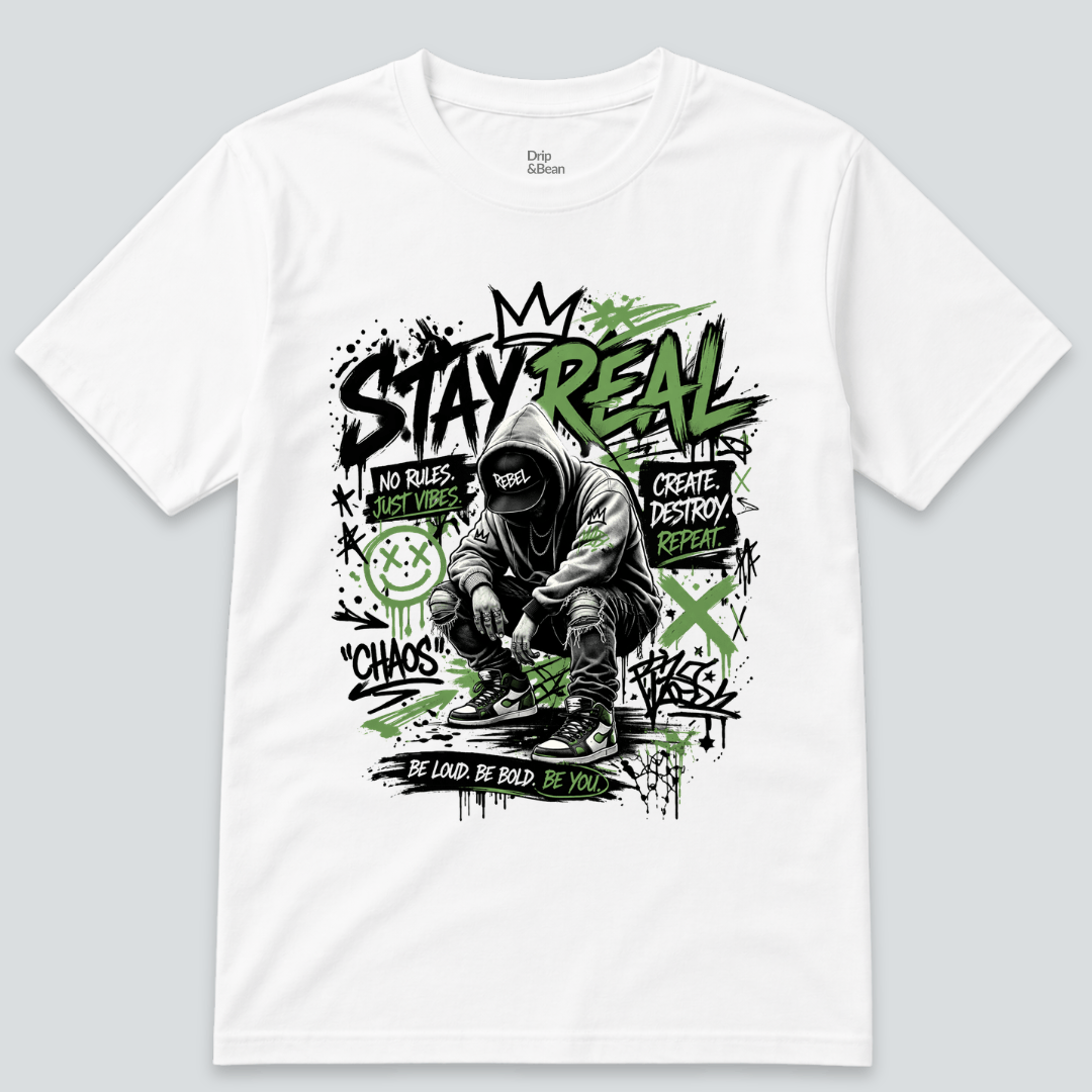 Stay Real Graphic T-Shirt