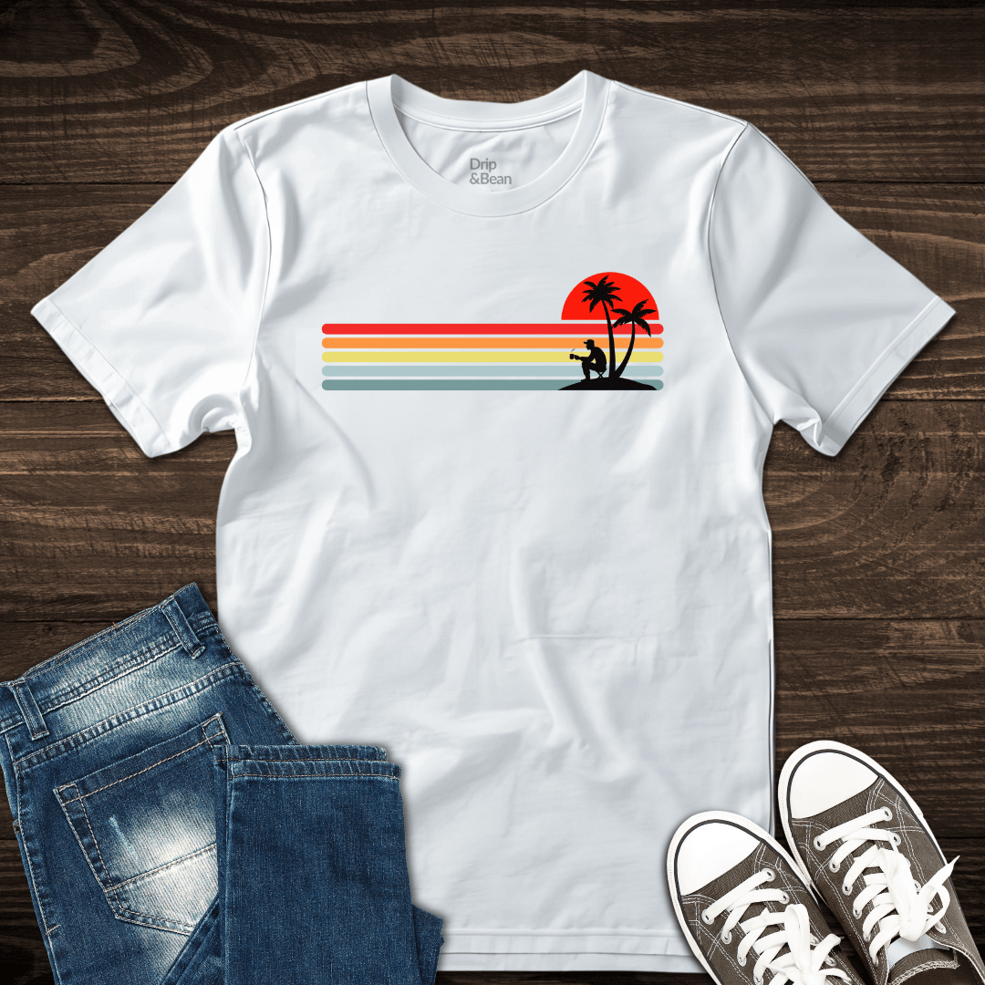 Sunset Palm Coffee T-Shirt