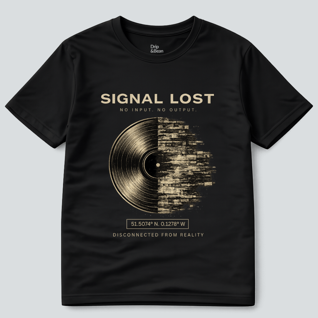 Signal Lost T-Shirt – Vinyl Glitch