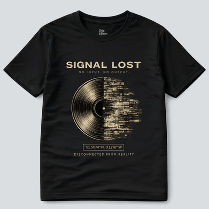 Signal Lost T-Shirt – Vinyl Glitch