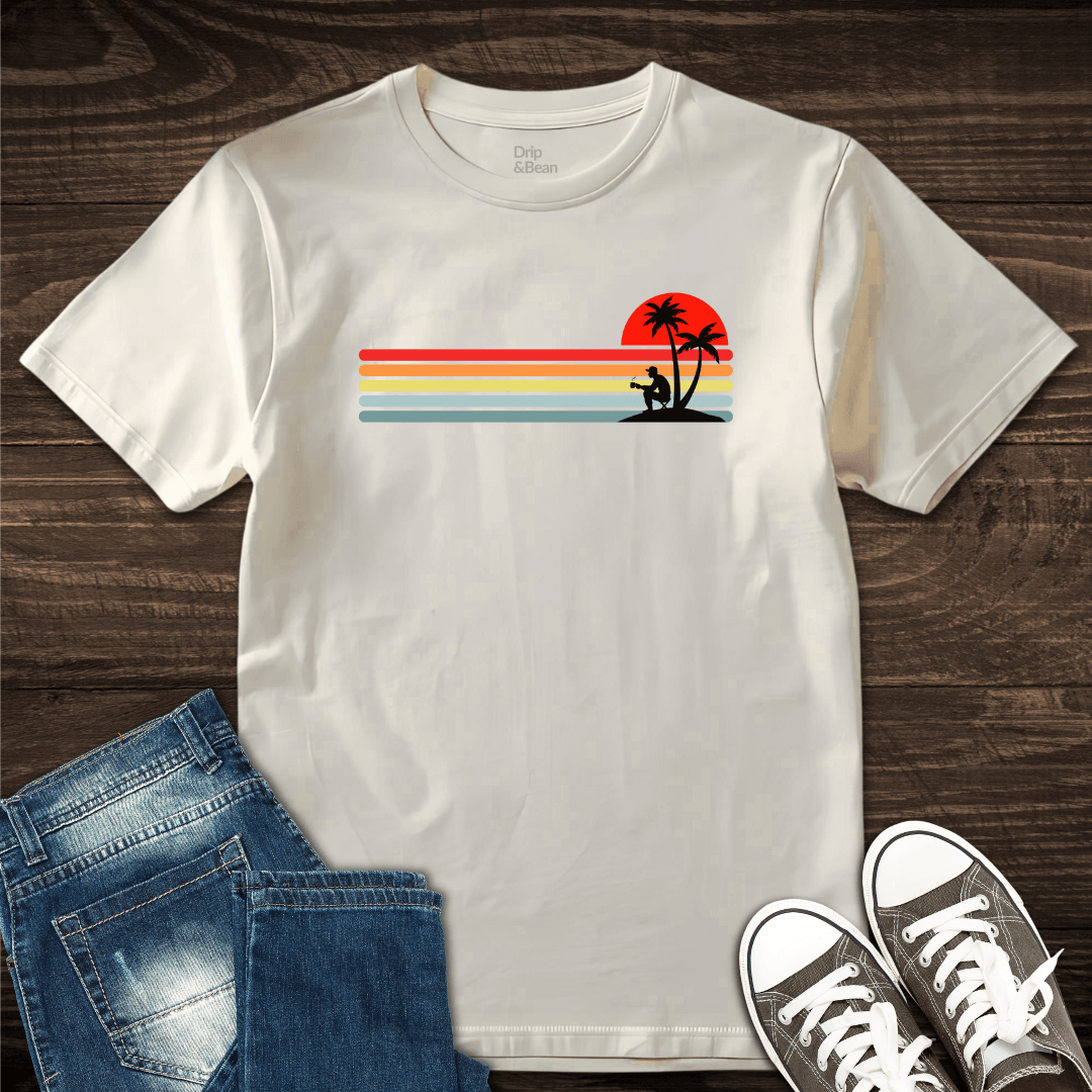 Sunset Palm Coffee T-Shirt