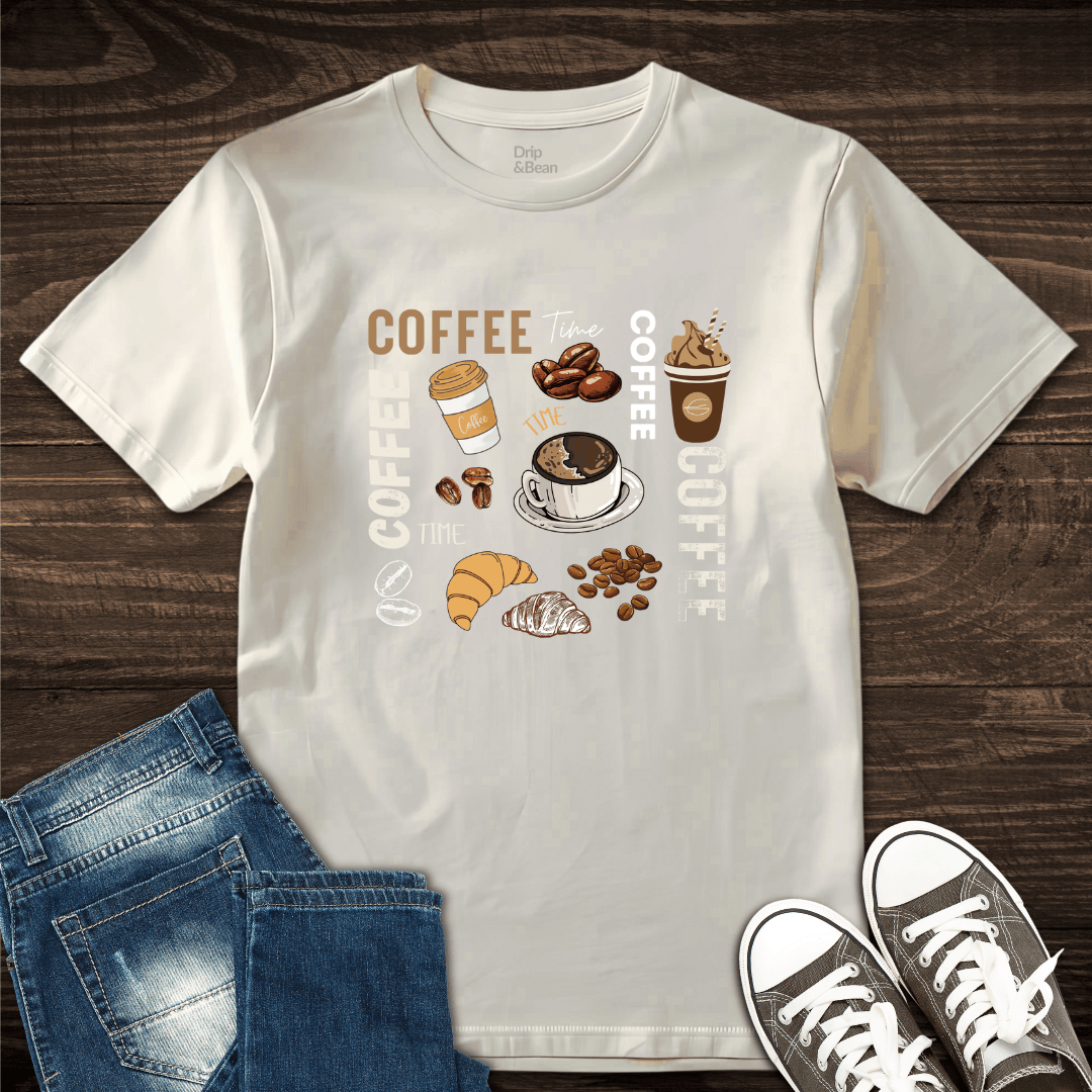 Coffee Time Sketch T-Shirt