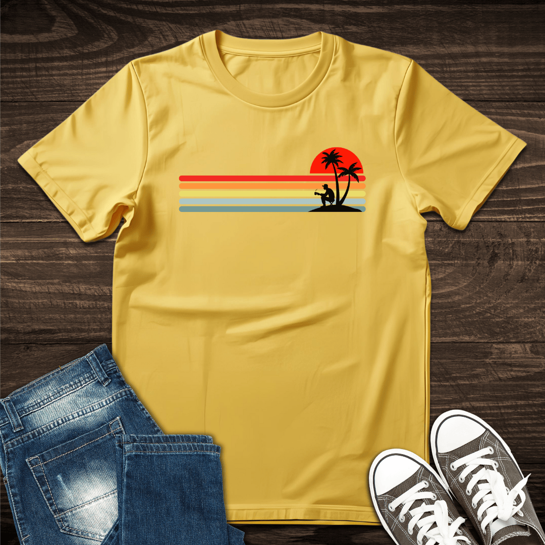 Sunset Palm Coffee T-Shirt