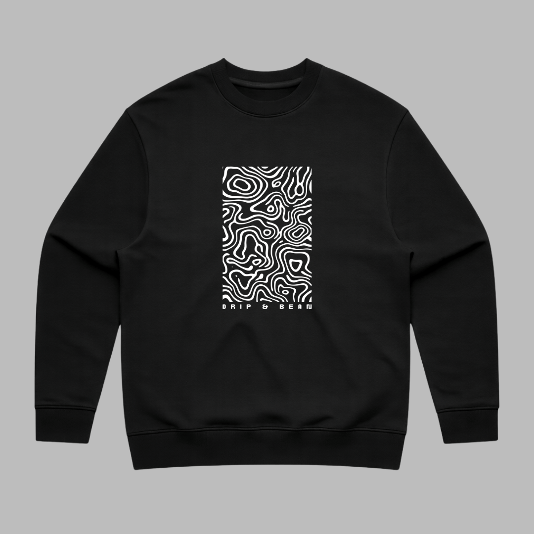 Topographic Panel Sweatshirt