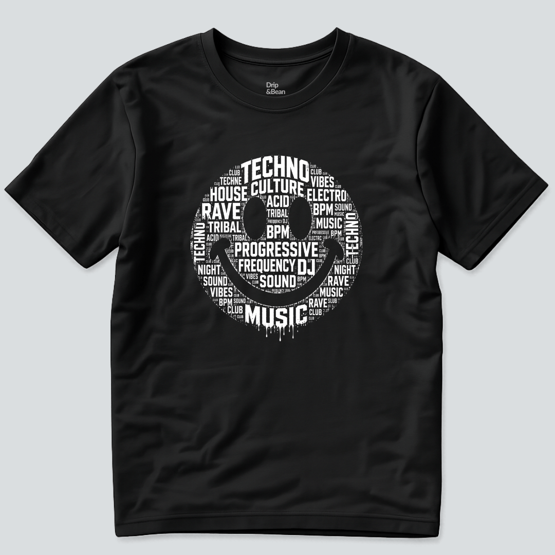 Techno Culture Smiley T-Shirt