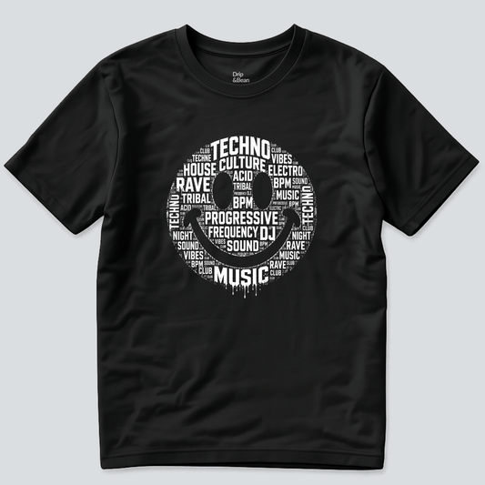 Techno Culture Smiley T-Shirt
