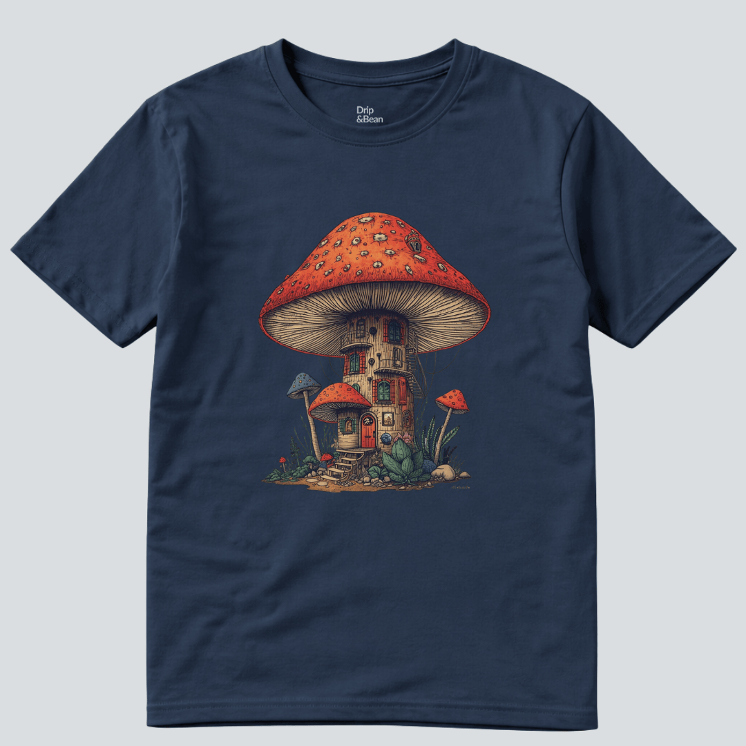 Mushroom House Graphic T-Shirt