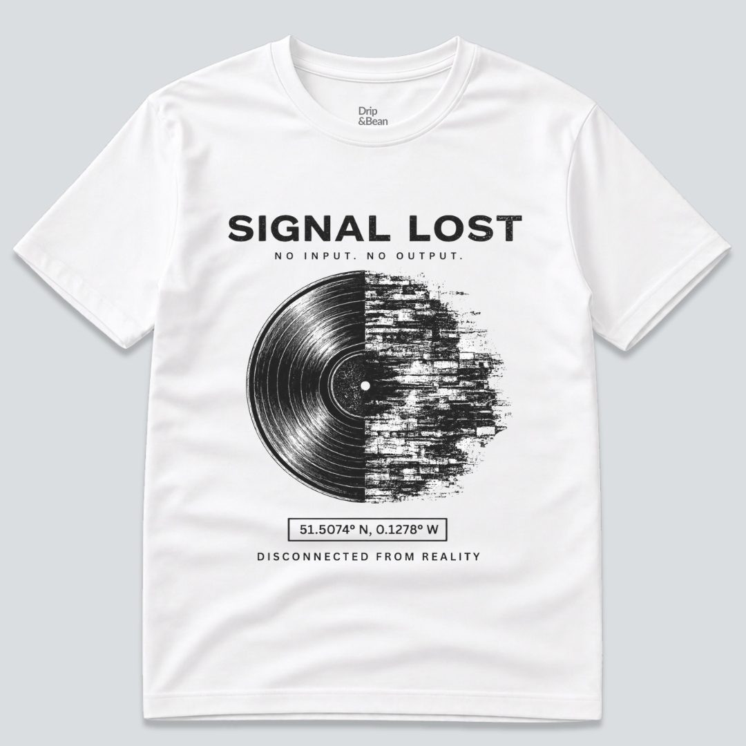 Signal Lost T-Shirt – Vinyl Glitch