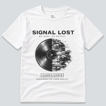 Signal Lost T-Shirt – Vinyl Glitch