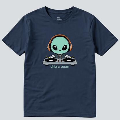 Alien DJ Graphic T-Shirt