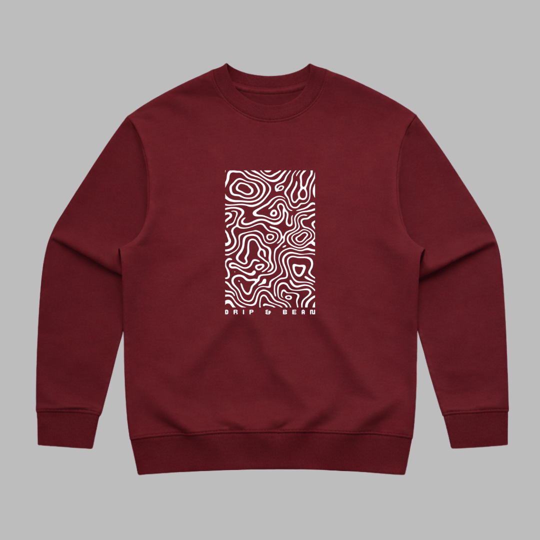 Topographic Panel Sweatshirt