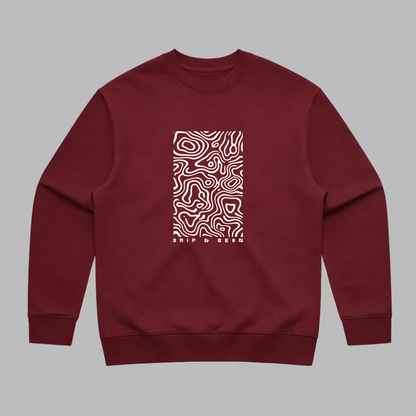 Topographic Panel Sweatshirt