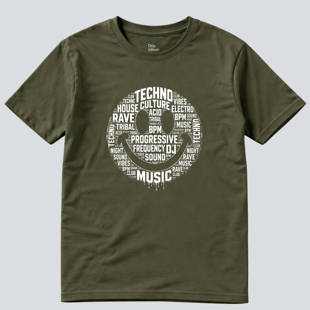 Techno Culture Smiley T-Shirt
