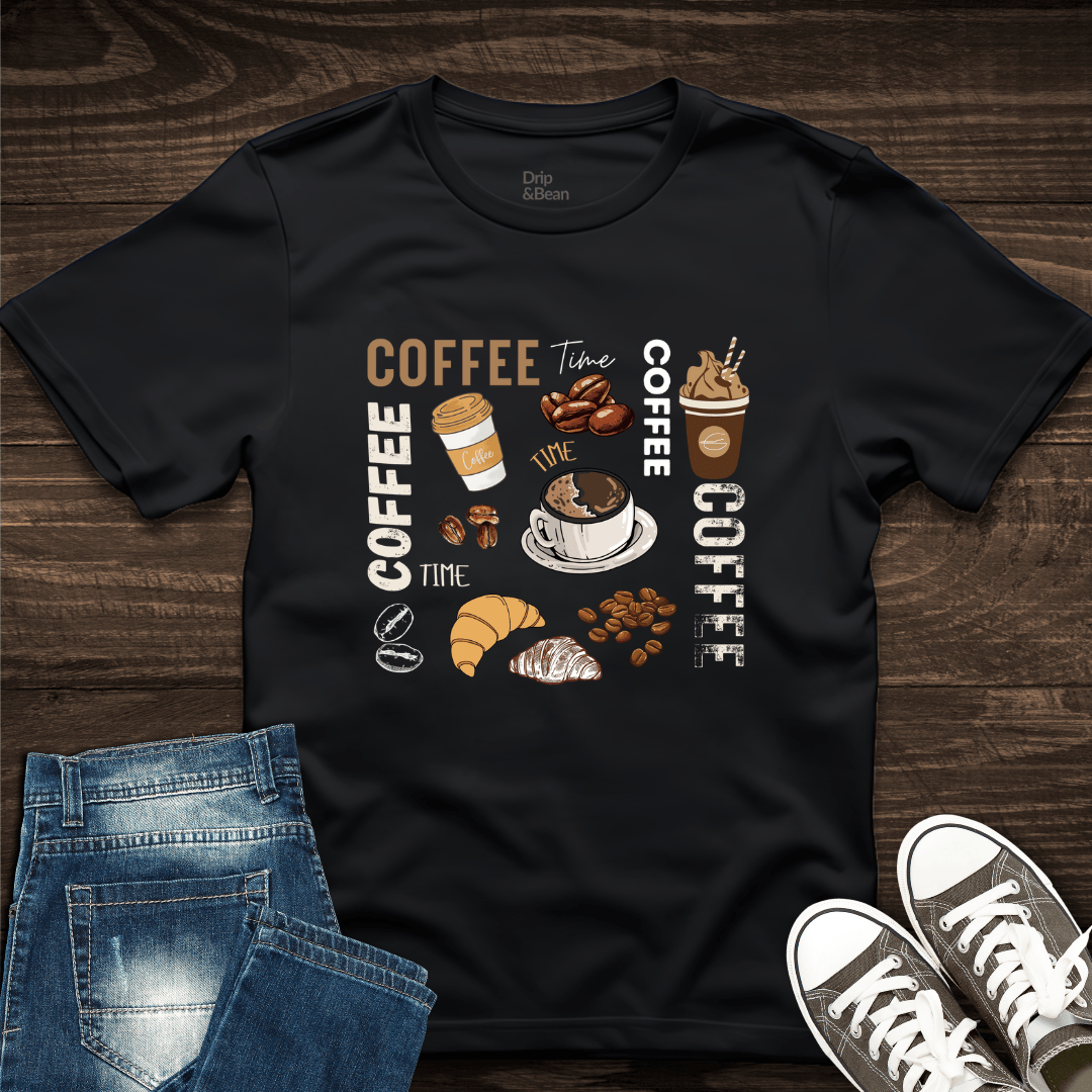 Coffee Time Sketch T-Shirt