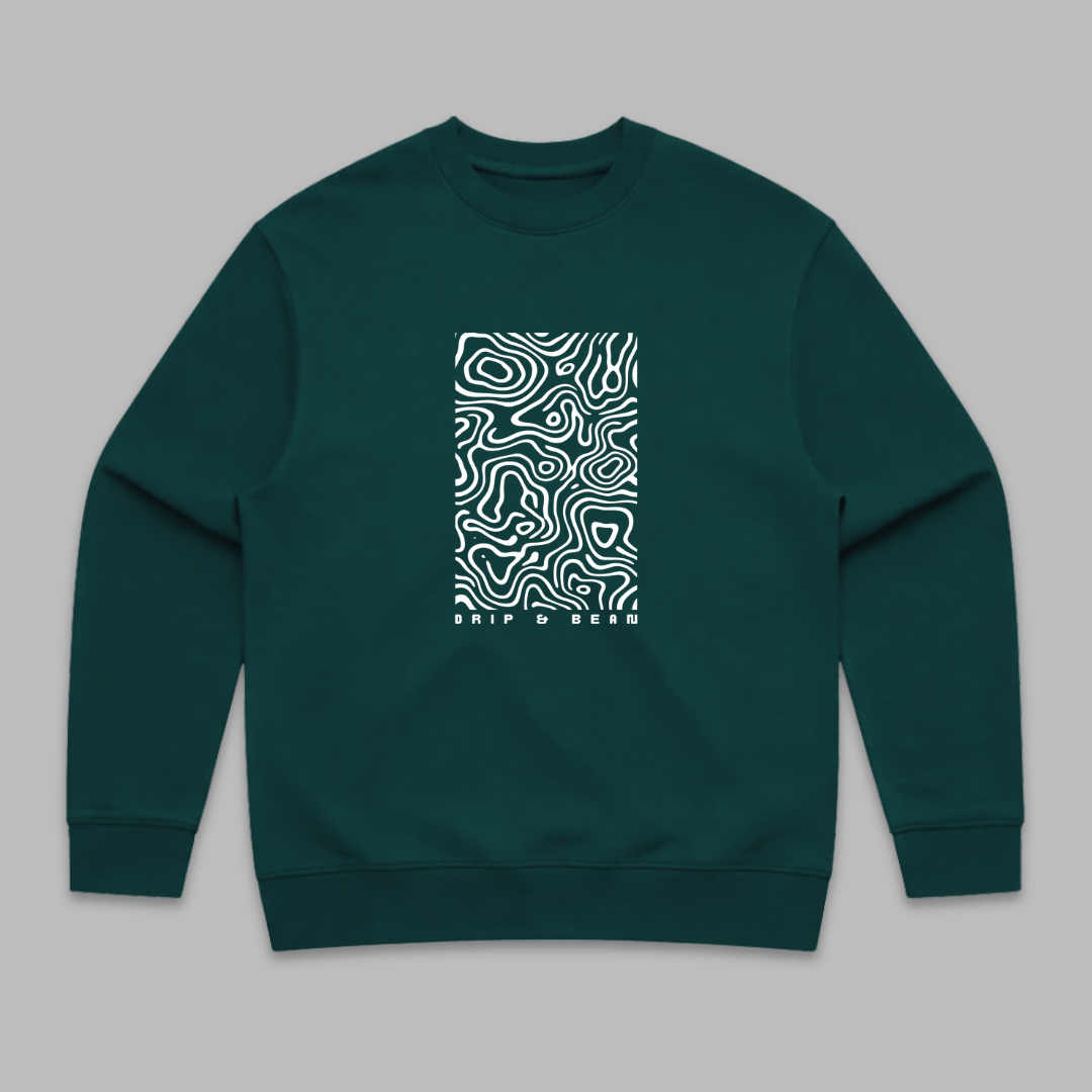 Topographic Panel Sweatshirt