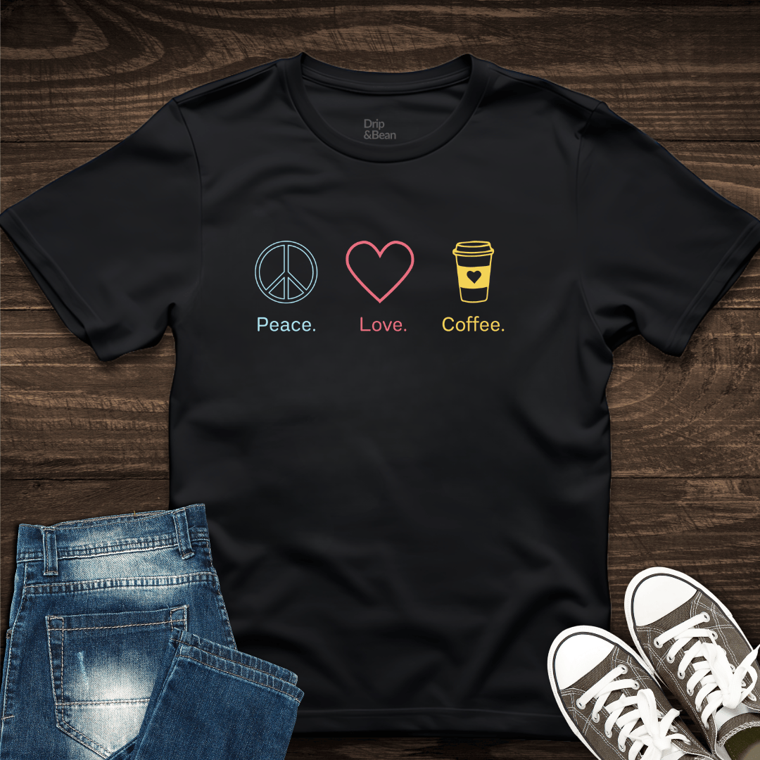 Peace Love Coffee T-Shirt