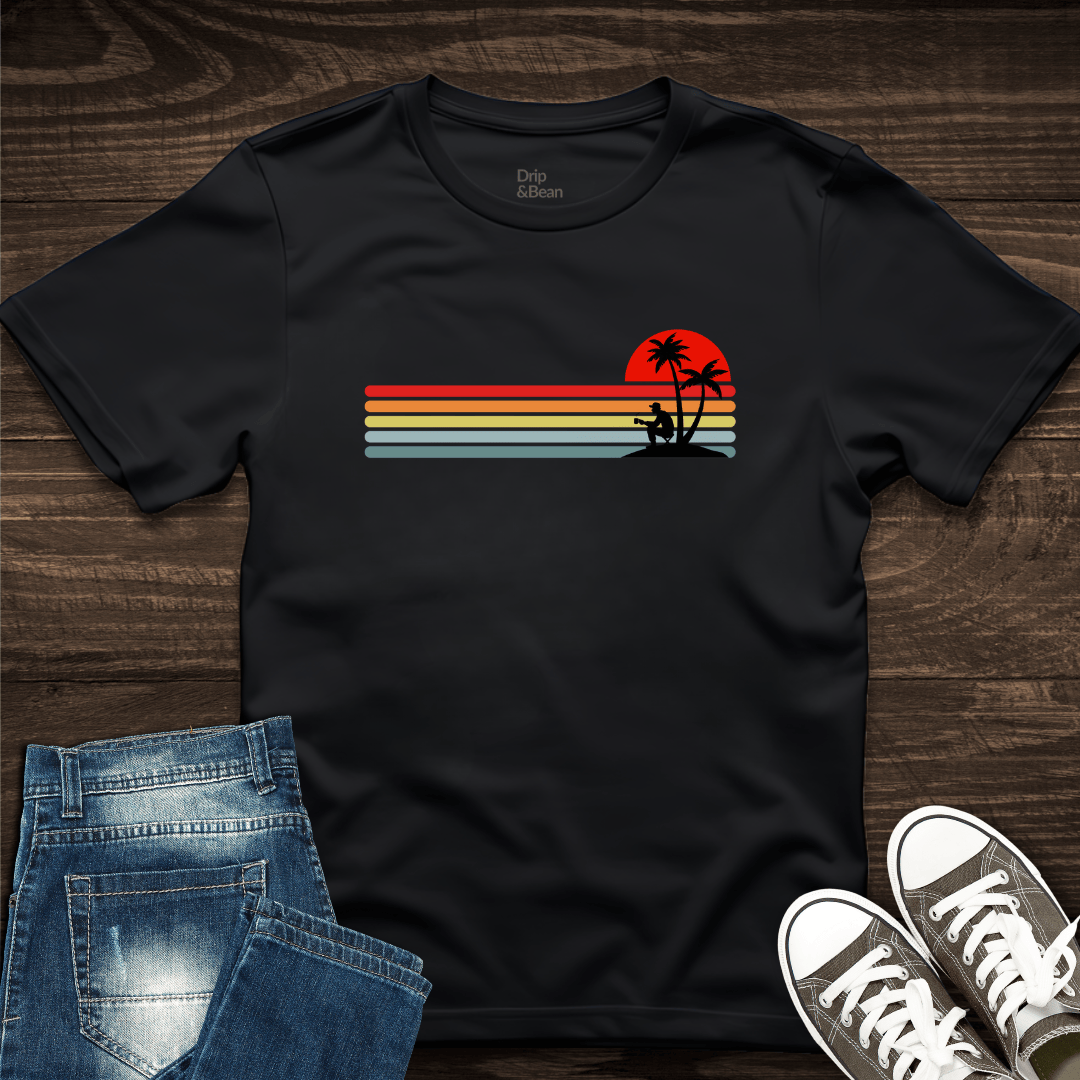 Sunset Palm Coffee T-Shirt