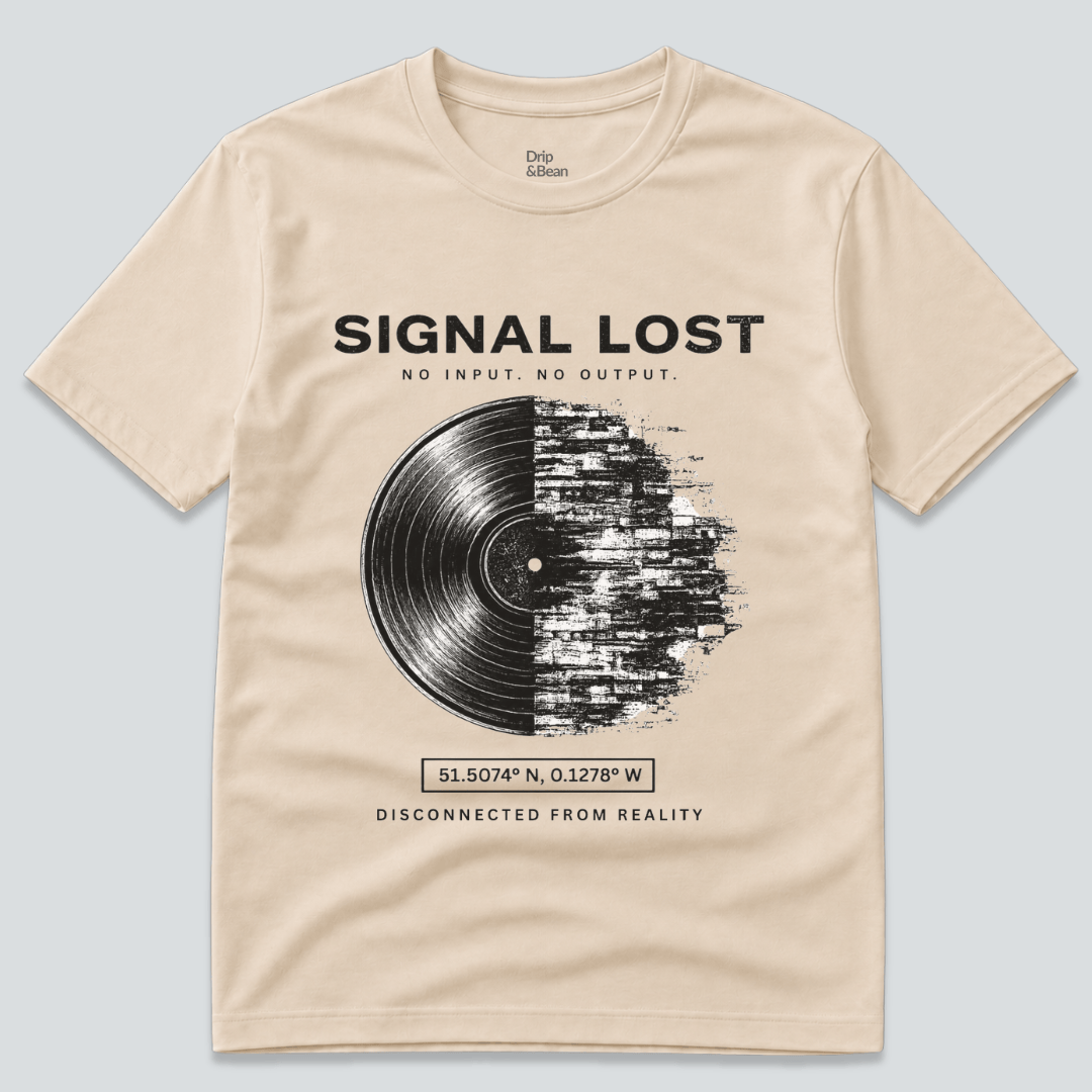 Signal Lost T-Shirt – Vinyl Glitch