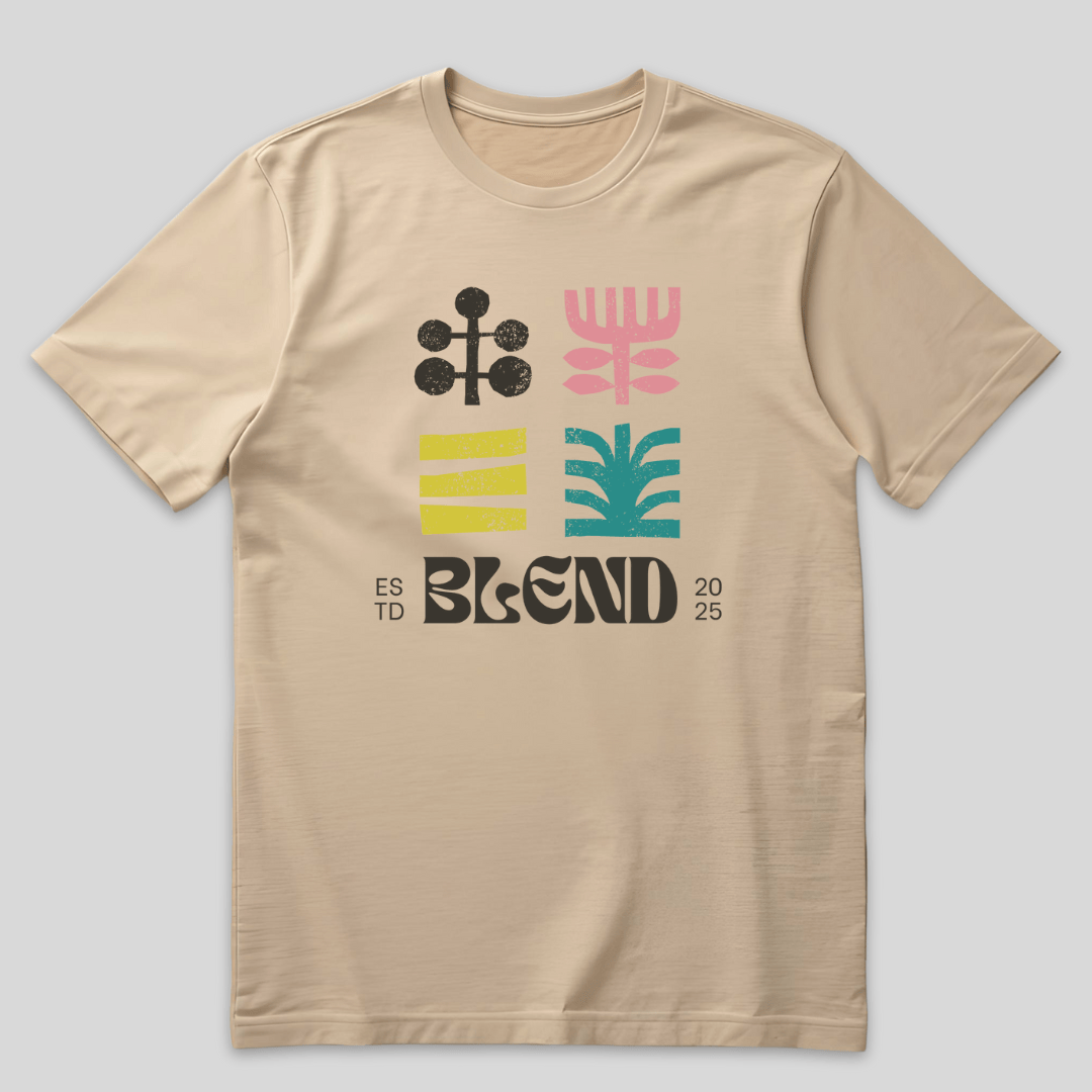 BLEND — Retro Botanical T-Shirt