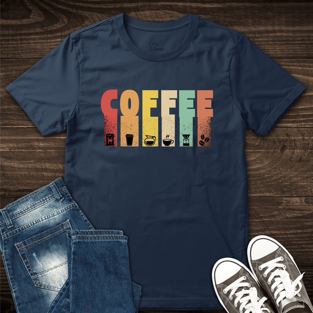 Bold colorful Coffee T-Shirt
