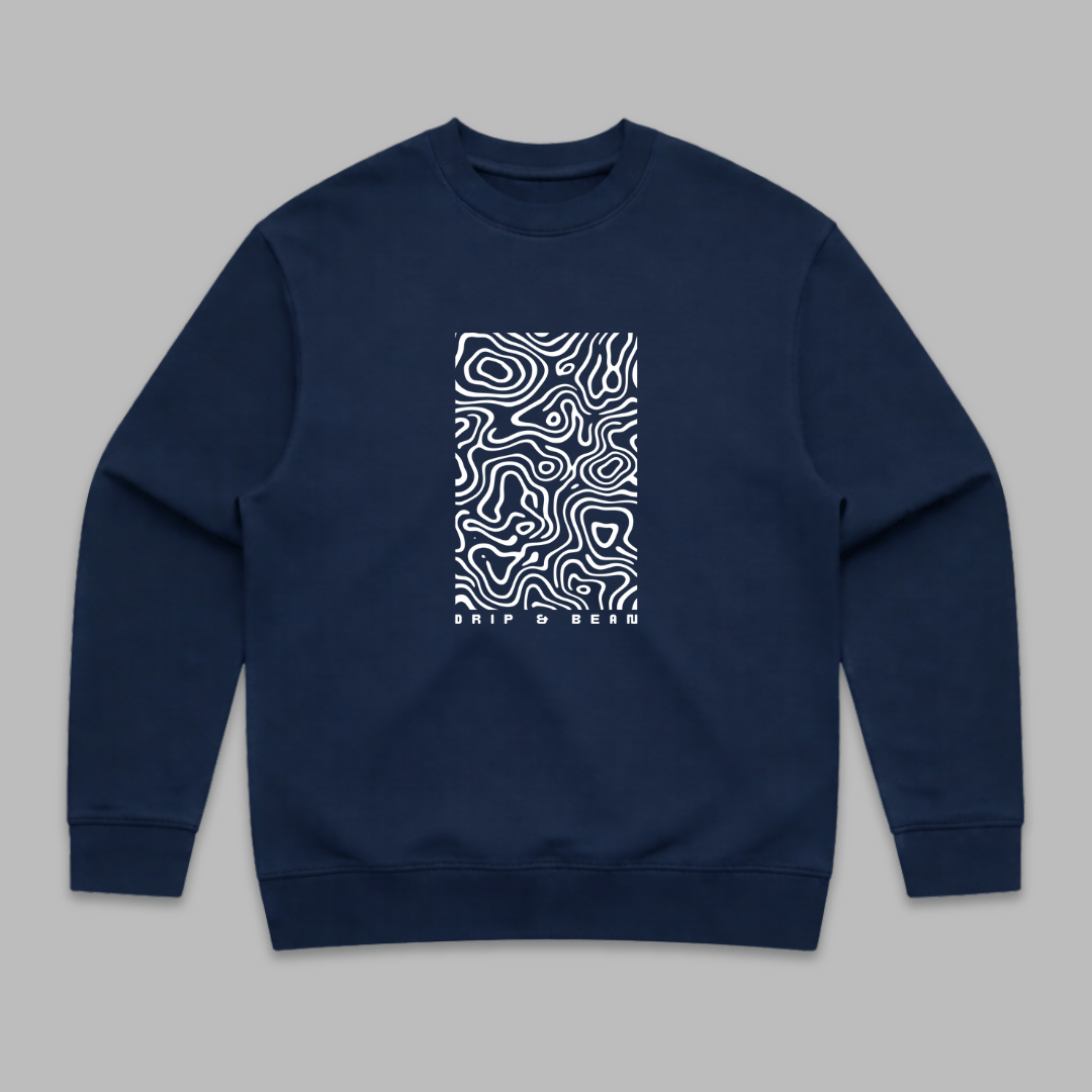 Topographic Panel Sweatshirt