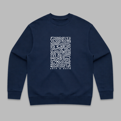 Topographic Panel Sweatshirt
