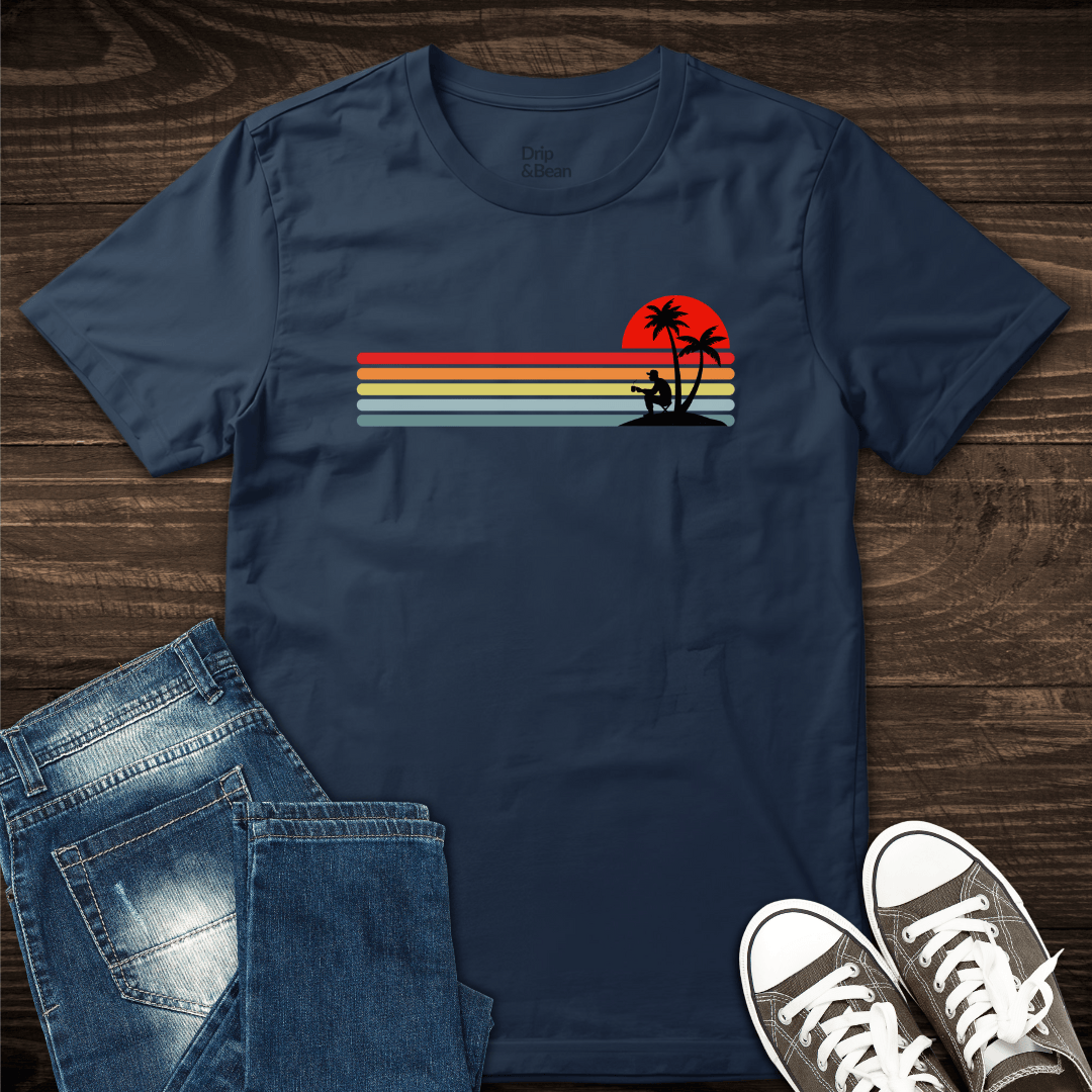 Sunset Palm Coffee T-Shirt