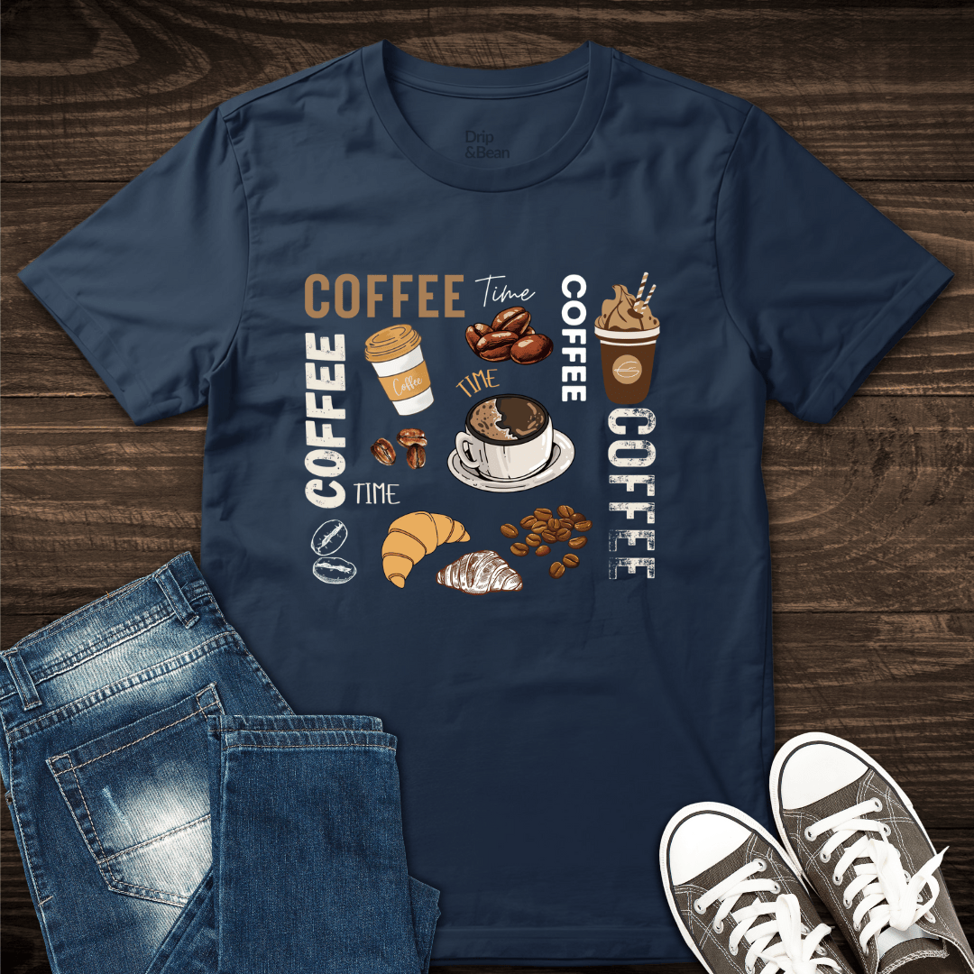 Coffee Time Sketch T-Shirt