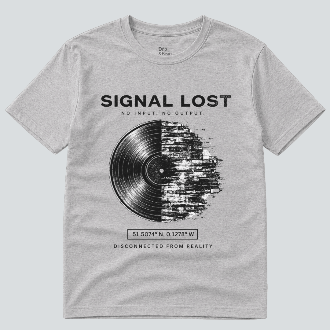 Signal Lost T-Shirt – Vinyl Glitch